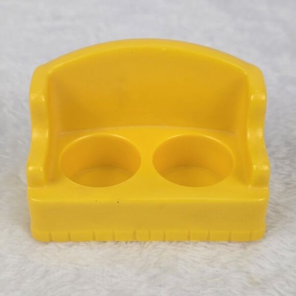 Vintage 1970s Fisher Price Little People Living Room And Bathroom Furniture Lot - Picture 6 of 16